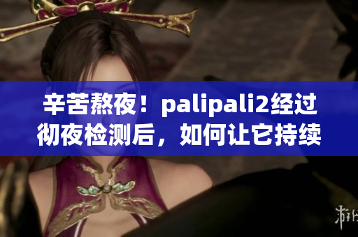 辛苦熬夜！palipali2經(jīng)過徹夜檢測后，如何讓它持續(xù)高效？